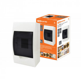 Бокс ЩРН-П-4модуля навесной пластик IP41 TDM Бокс ЩРН-П-4модуля навесной пластик IP41 TDM