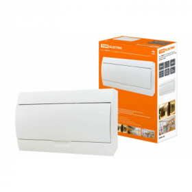 Бокс ЩРН-П-18модулей с белой крышкой. навесной. пластик IP41 TDM