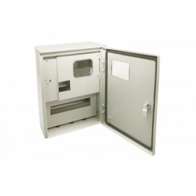 ЩУ-1ф 1-0-12 IP66 (ЩУРН-1 12 IP66) с опломбировкой счётчика (395х310х165) TDM