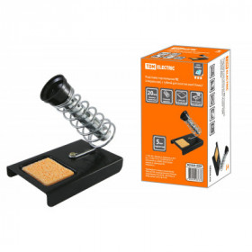 Подставка под паяльник ПС (спиральная). с губкой для очистки жала "Алмаз" TDM