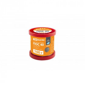 Припой ПОС 40. проволока. ГОСТ 21931-76. Ø1 мм. 100 г. катушка. серия "Алмаз" TDM