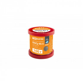 Припой ПОСу 95-5. проволока. ГОСТ 21931-76. Ø1 мм. 100 г. катушка. серия "Алмаз" TDM