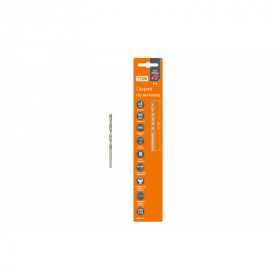 Сверло по металлу. 3 мм. полир.. HSS. класс точн. В. 118⁰. цилиндр. хв.. блистер 1 шт. "Рубин" TDM