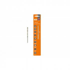 Сверло по металлу. 3.5 мм. полир.. HSS. класс точн. В. 118⁰. цилиндр. хв.. блистер 1 шт. "Рубин" TDM