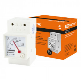 Амперметр А45Д 200 5А-1.5 (DIN-рейка) TDM Амперметр А45Д 200 5А-1.5 (DIN-рейка) TDM