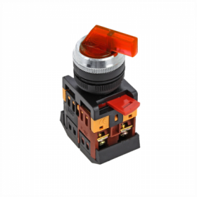 Переключатель ANLC-22 2P красный с подсветкой 24В DC NO+NC EKF PROxima
